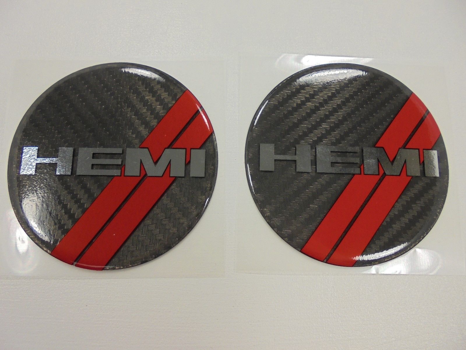 HEMI Carbon Fiber Under Hood Beverage Delete Emblems - Click Image to Close